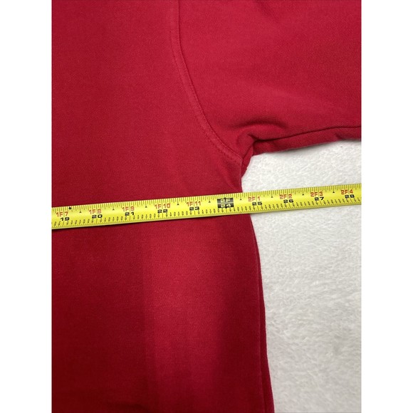 Vintage 90s LEVIS Jeans Womens Size Large Crewneck Sweater  Red Embroidered Logo - Picture 7 of 10